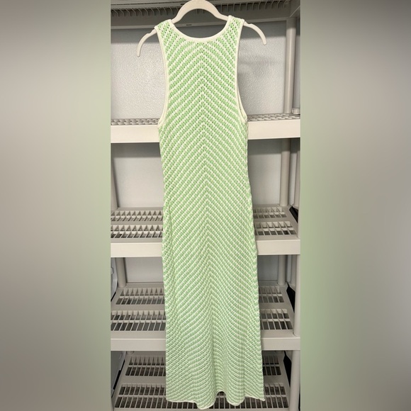 NWT House‎ of Harlow Green and White Crochet Dress Size M - Picture 3 of 11